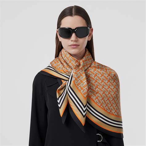 burberry silk scarf flowers|Burberry silk scarf online.